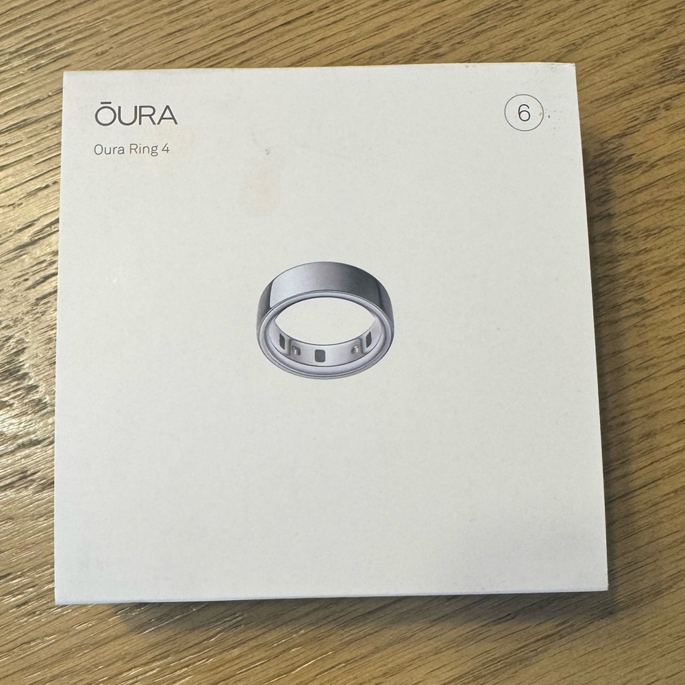 Oura Ring 4 [NWT; Silver; Size 6]